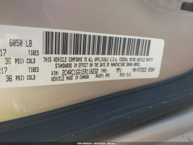 2014 CHRYSLER TOWN & COUNTRY 2C4RC1GG1ER116232 Photo 8
