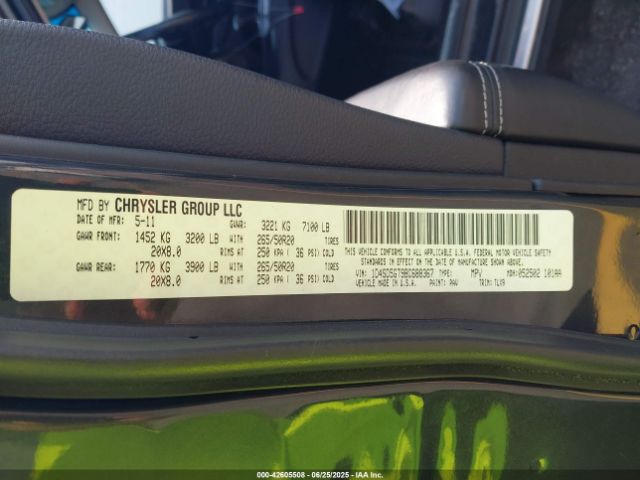 2011 DODGE DURANGO 1D4SD5GT9BC688367 Photo 8