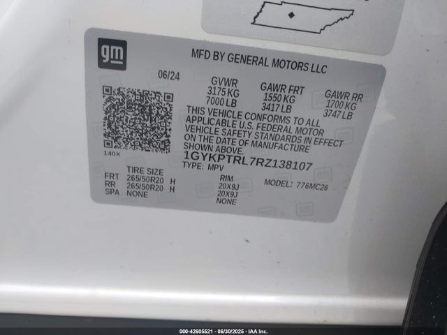 2024 CADILLAC LYRIQ 1GYKPTRL7RZ138107 Photo 8
