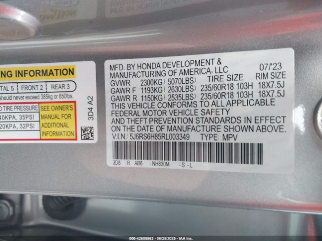 2024 HONDA CR-V 5J6RS6H85RL003349 Photo 8