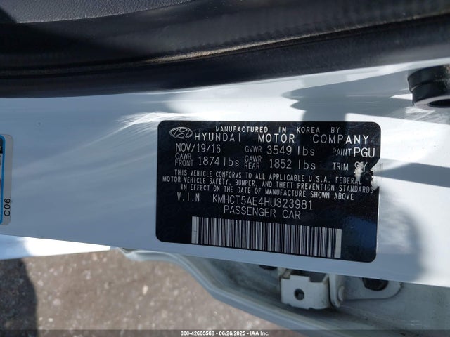 KMHCT5AE4HU323981 Hyundai 2017