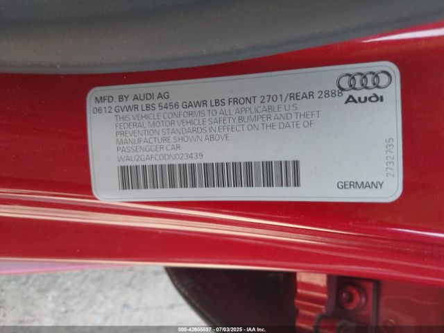 2013 AUDI A7 WAU2GAFC0DN023439 Photo 8