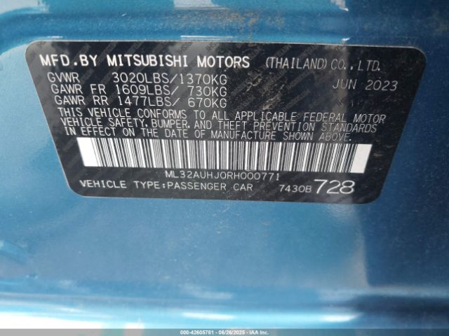 2024 MITSUBISHI MIRAGE ML32AUHJ0RH000771 Photo 8