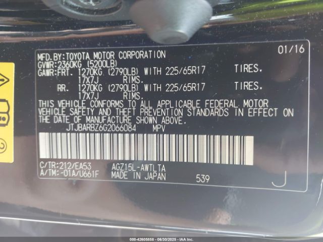 2016 LEXUS NX 200T JTJBARBZ6G2066084 Photo 8