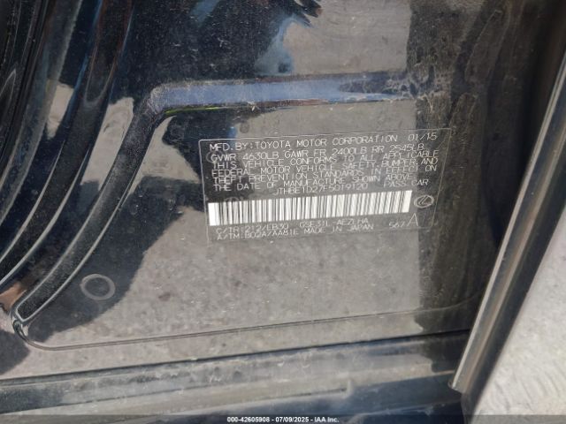 2015 LEXUS IS 350 JTHBE1D27F5019120 Photo 8