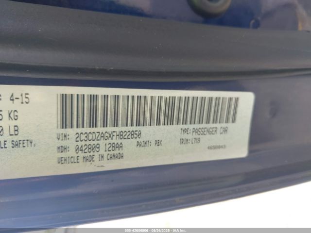 2015 DODGE CHALLENGER 2C3CDZAGXFH822850 Photo 8