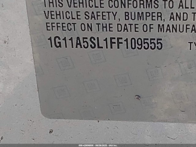 Chevrolet lkw 2015 1G11A5SL1FF109555 Image 9