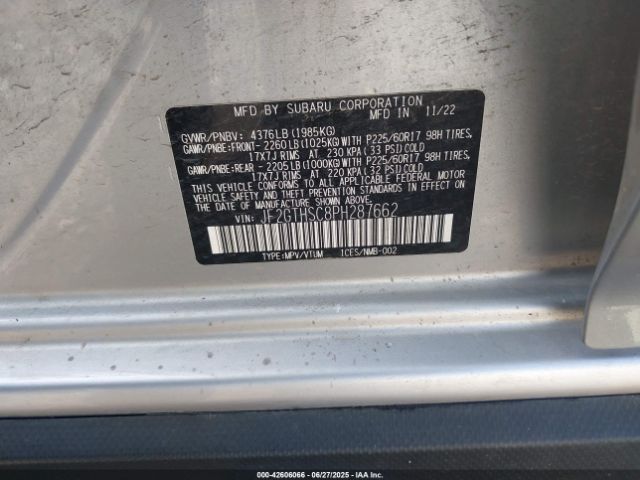 2023 SUBARU CROSSTREK JF2GTHSC8PH287662 Photo 8