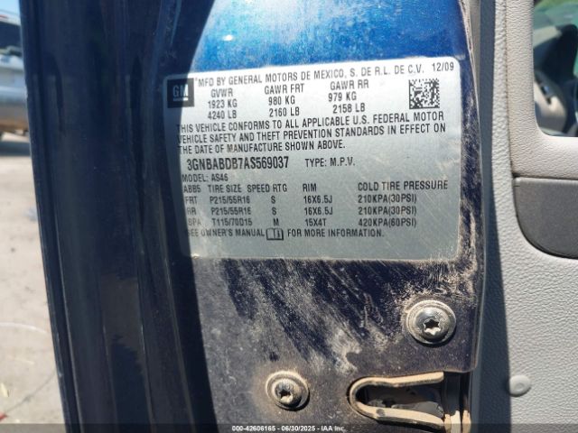2010 CHEVROLET HHR 3GNBABDB7AS569037 Photo 8