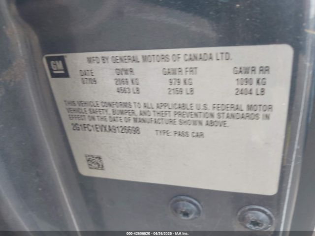 2010 CHEVROLET CAMARO 2G1FC1EVXA9126698 Photo 8