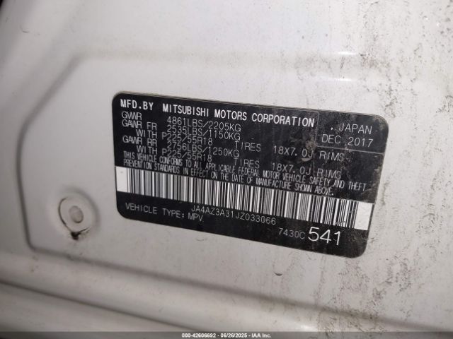 2018 MITSUBISHI OUTLANDER JA4AZ3A31JZ033066 Photo 8