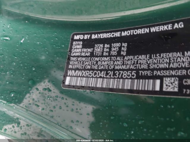 2020 MINI HARDTOP WMWXR5C04L2L37855 Photo 8