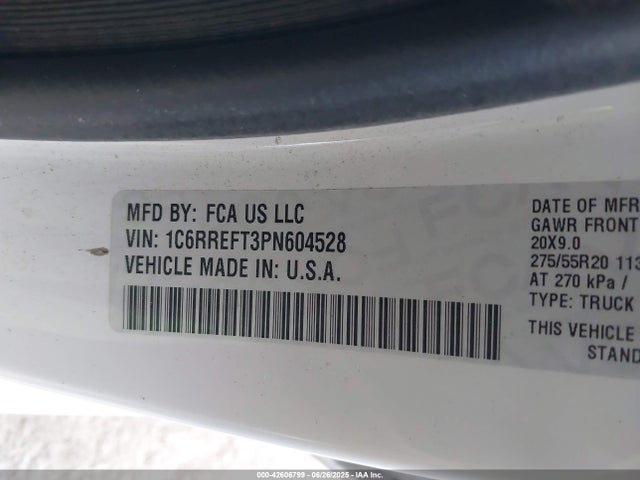 1C6RREFT3PN604528 RAM 1500