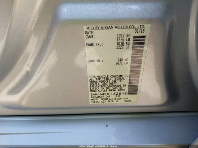 1N4AL3AP7JC182648 Nissan Altima