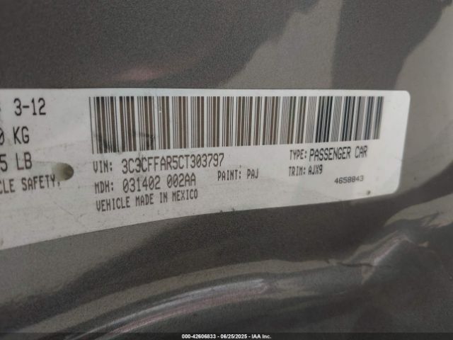 2012 FIAT 500 3C3CFFAR5CT303797 Photo 8