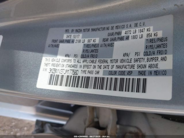 2018 MAZDA MAZDA3 3MZBN1V37JM177580 Photo 8