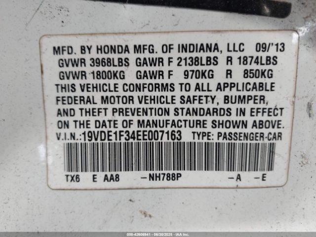 2014 ACURA ILX 19VDE1F34EE007163 Photo 8