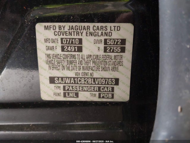 2011 JAGUAR XJ SAJWA1CB2BLV09763 Photo 8