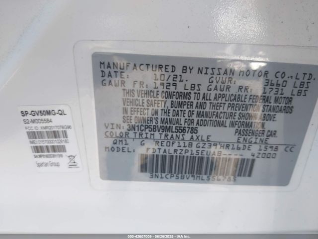 2021 NISSAN KICKS 3N1CP5BV9ML556785 Photo 8