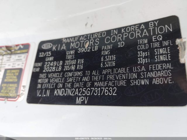 KNDJN2A25G7317632 KIA gdi gamma