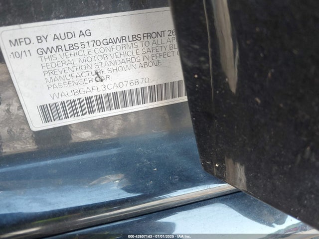 2012 AUDI S4 WAUBGAFL3CA076870 Photo 8