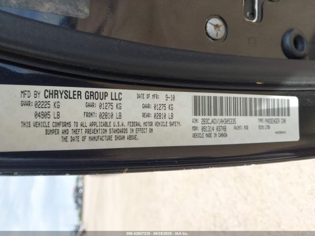 2010 DODGE CHALLENGER 2B3CJ4DV1AH305335 Photo 8
