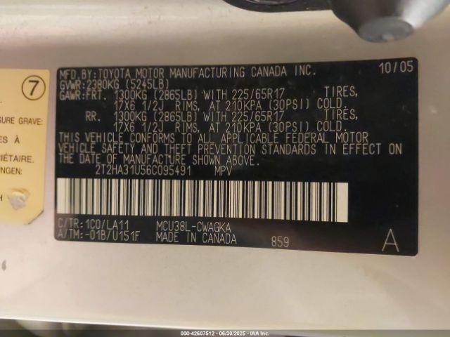 2006 LEXUS RX 330 2T2HA31U56C095491 Photo 8