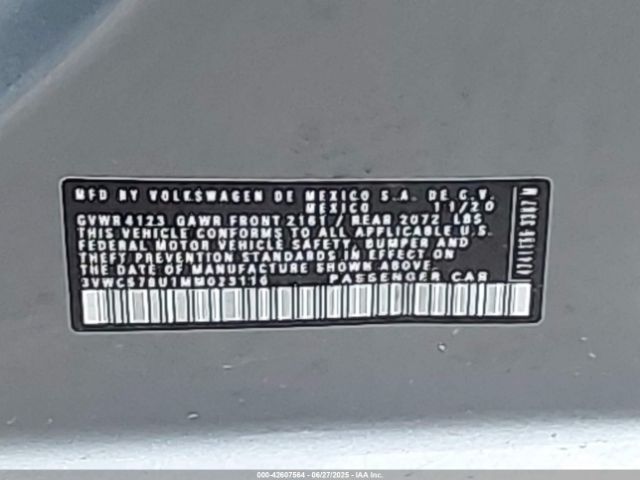2021 VOLKSWAGEN JETTA 3VWC57BU1MM023116 Photo 8