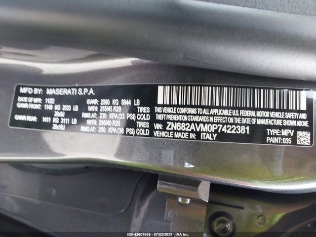 2023 MASERATI GRECALE ZN682AVM0P7422381 Photo 8