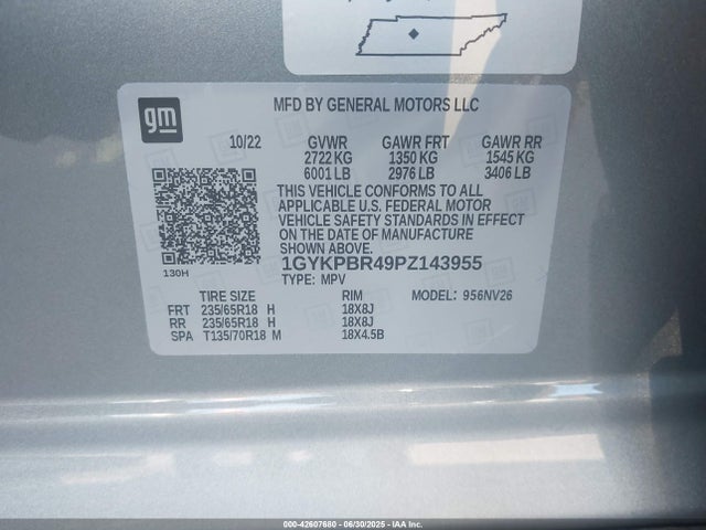 2023 CADILLAC XT6 1GYKPBR49PZ143955 Photo 8
