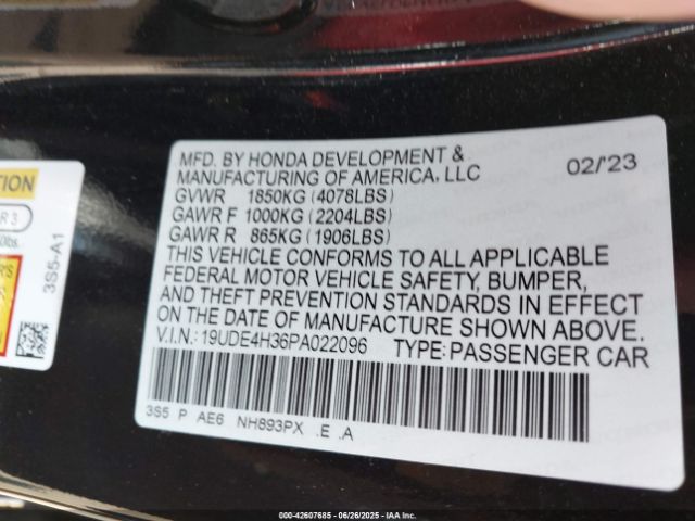 2023 ACURA INTEGRA 19UDE4H36PA022096 Photo 8