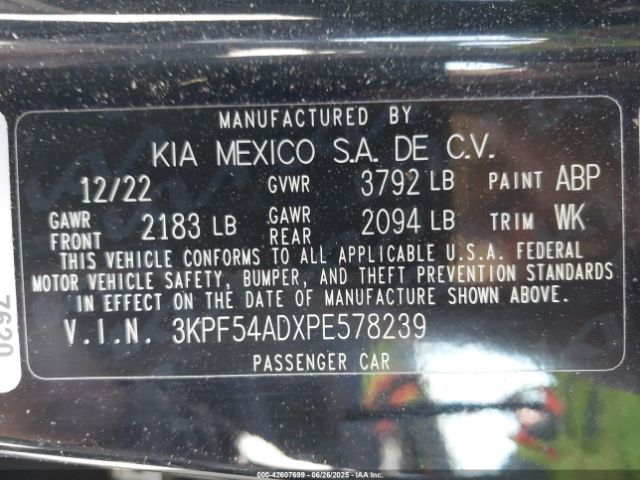 2023 KIA FORTE 3KPF54ADXPE578239 Photo 8