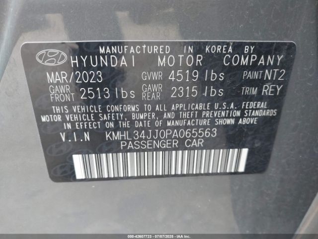 2023 HYUNDAI SONATA HYBRID KMHL34JJ0PA065563 Photo 8