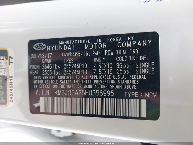 KM8J33A25HU556995 Hyundai t-gdi gamma