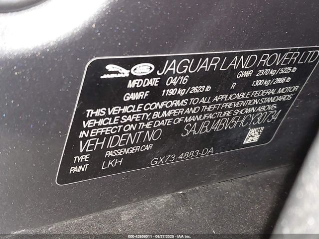 2017 JAGUAR XF SAJBJ4BV5HCY30734 Photo 8