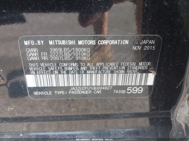 2016 MITSUBISHI LANCER JA32U2FU1GU004627 Photo 8