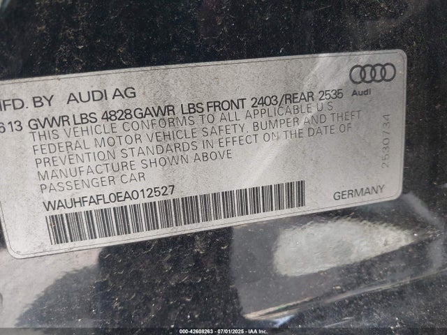 2014 AUDI A4 WAUHFAFL0EA012527 Photo 8