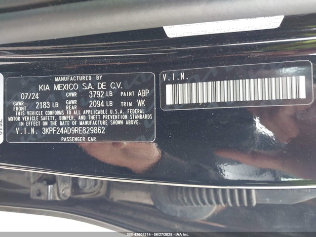 3KPF24AD9RE829862 KIA mpi nu