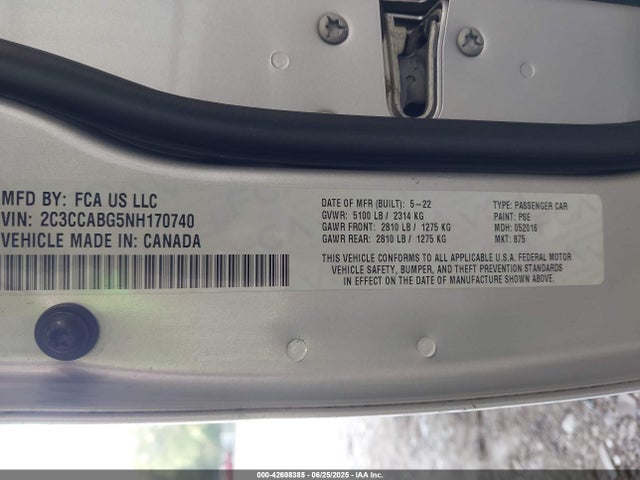 2C3CCABG5NH170740 Chrysler 2022