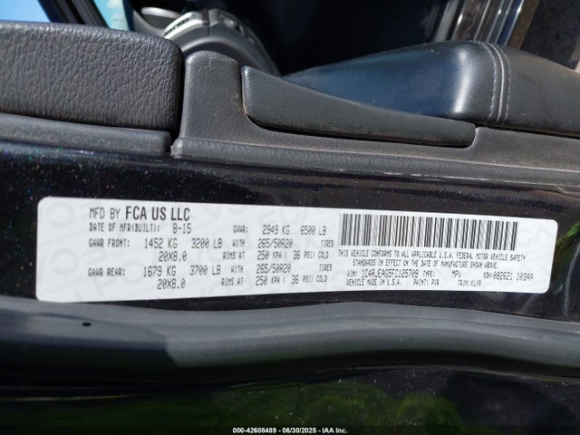 1C4RJEAG5FC125709 Jeep Grand Cherokee