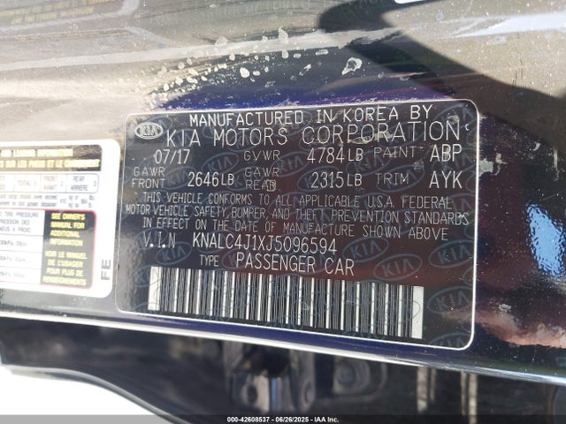 KIA gdi lambda ii 2018 KNALC4J1XJ5096594 Image 9