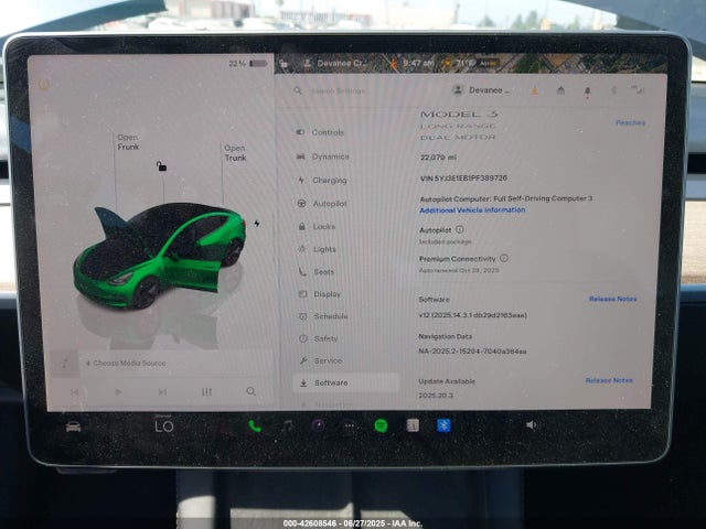 2023 TESLA MODEL 3 5YJ3E1EB1PF389726 Photo 6