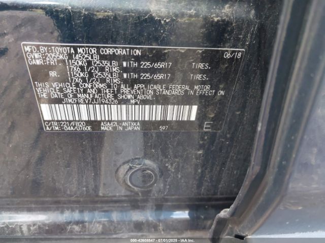 2018 TOYOTA RAV4 JTMZFREV7JJ194326 Photo 8