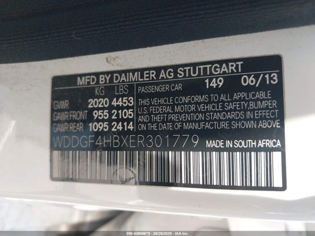 WDDGF4HBXER301779 Mercedes-Benz 2014