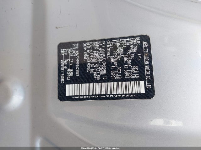 JN8AE2KP4F9128892 Nissan 2015