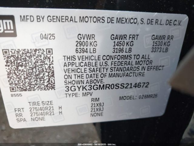 2025 CADILLAC OPTIQ 3GYK3GMR0SS214672 Photo 8