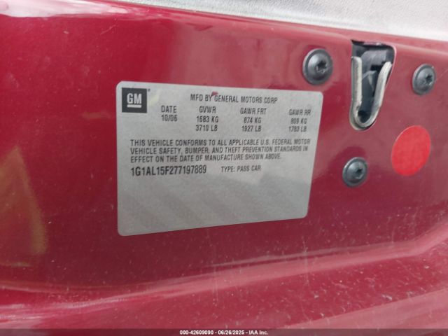 2007 CHEVROLET COBALT 1G1AL15F277197889 Photo 8