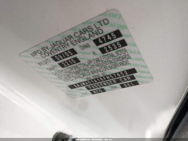 2006 JAGUAR S-TYPE SAJWA01A16FN57652 Photo 8