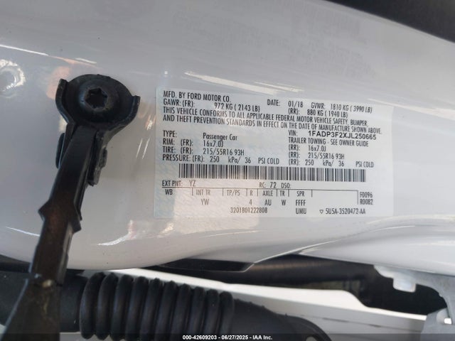 1FADP3F2XJL250665 Ford 2.0l gdi