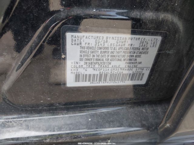 2018 NISSAN SENTRA 3N1AB7APXJY261794 Photo 8
